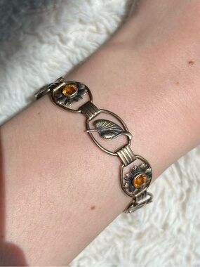 Vintage Gold Filled on Sterling Bracelet